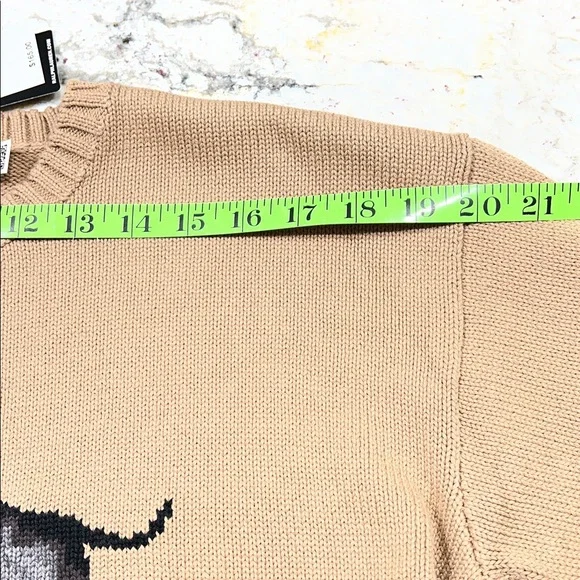 Lauren Tan Sweater with Dachshund Design - Picture 9 of 12